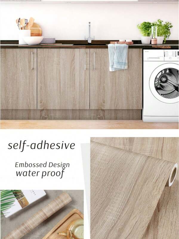 1 Roll Contact Paper Wood Wallpaper Distressed Wood Grain Contact Paper Rustic Wood Peel And Stick Wallpaper Waterproof Self Adhesive Wallpaper Removable Wood Look Wallpaper Roll Brown