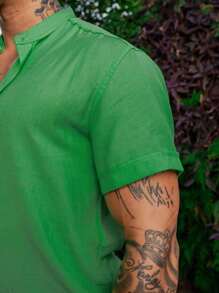 Men Shirts - Mint Green - View 6
