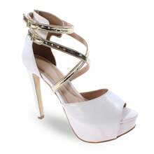 Women Heeled Sandals - trắng - Xem 2
