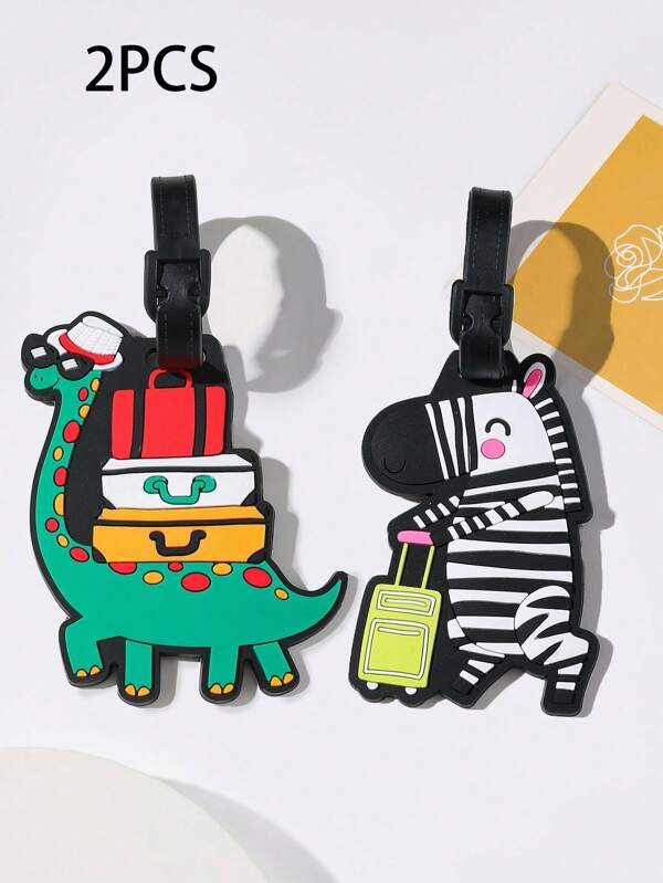 Watermelon Travel Boarding Pass Luggage Cartoon Creativity Stylish Pattern Luggage Silicone Tag, Lightweight Tap, Portable Travel Accessory Travel Essentials For Travel Backpack Travel Bag Luggage Suitcase Travel Gear Back To School Bag For School School Accessories School Stuff