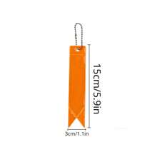 XIANG YU Safety Reflector Tag Pendant Keychain PU Leather Key Chain Ring Purse Bag Backpack Charm Reflective Strip Night Reflector Students Women Men Gift Casual - Multicolor - View 6