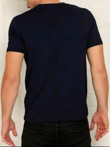 Camiseta camisa Masculina estampada escorpião 02 - Azul Marinho - Visão 2