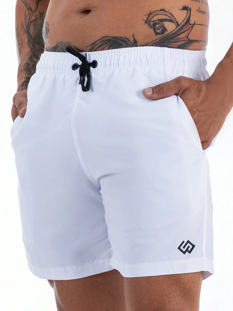 Men Beach Shorts - trắng - Xem 1
