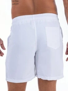 Men Beach Shorts - trắng - Xem 2