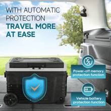 ICEPURE 12 Volt Portable Refrigerator, 53 Quart Car Refrigerator, RV Refrigerator With 12/24V DC 110-240V AC, Temperature Control Range -4℉-68℉, Freezer Fridge Cooler For Car, RV, Outdoor And Home Use - US A Type Plug(110-127V) - View 7