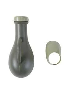 1個配蓋的塑料醫院尿壺,適用於老人 - 軍綠色 - 查看 6