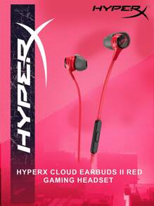 Original HyperX Cloud Earbuds Gaming Earbuds With Mic Immersive Wired In-Game Audio In-Ear Headphone - Red - View 1