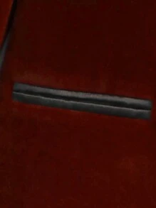 Young Boy Velvet Suit Jacket Green Collar Formal Blazer Spring - Burgundy - View 7