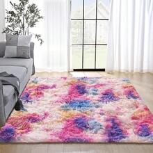 1入粉色長毛地毯,升級版更厚更軟的防滑地毯,適用於臥室、客廳、休息區、玄關等場所 - 彩色 - 查看 5