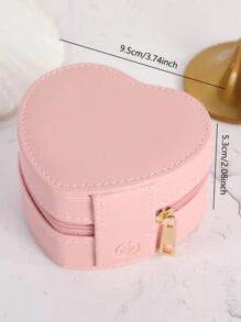 1 hộp đựng trang sức đựng nhẫn, vòng cổ và trái tim, quà tặng cho ngày lễ tình nhân khi trở lại trường - Xem 2