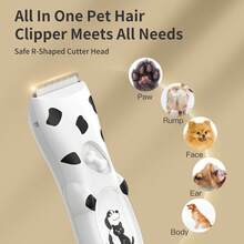 9- miếng Dễ thương Chó Clippers Tiếng ồn thấp Chải lông Chó Bộ dụng cụ Thú cưng Máy cạo râu Đối với Dày Áo khoác Không thấm nước Mèo Tông đơ cắt tóc Chuyên nghiệp Dụng cụ chải chuốt  Công cụ - trắng - Xem 4