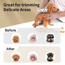 9- miếng Dễ thương Chó Clippers Tiếng ồn thấp Chải lông Chó Bộ dụng cụ Thú cưng Máy cạo râu Đối với Dày Áo khoác Không thấm nước Mèo Tông đơ cắt tóc Chuyên nghiệp Dụng cụ chải chuốt  Công cụ - trắng - Xem 7