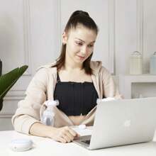 Bellababy MiniO Breast Pump,Electric Double Breast Pump Rechargeable,Come With 24mm Detachable Flanges,10 Storage Bags,2 Storage Bag Adapters,2 Bottle Neck Adapters - White - View 4