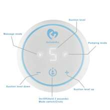 Bellababy MiniO Breast Pump,Electric Double Breast Pump Rechargeable,Come With 24mm Detachable Flanges,10 Storage Bags,2 Storage Bag Adapters,2 Bottle Neck Adapters - White - View 3