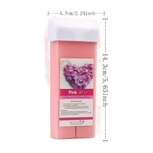 Viilife 100克玫瑰中性去毛膏紙條,方便滾輪和罐裝熱蠟 - 粉色 - 查看 8