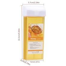 Viilife 100g蜂蜜味中性脫毛蠟條,暖蠟,方便使用的蜂蜜滾輪蠟 - 黃色 - 查看 7