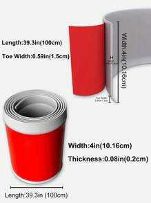 Flexible Baseboard Molding Trim, 4 Inch Self-Adhesive Vinyl Wall Base, Peel And Stick Cove Base, Rubber Wall Base, Baseboard Moulding Trim - Grey - View 3