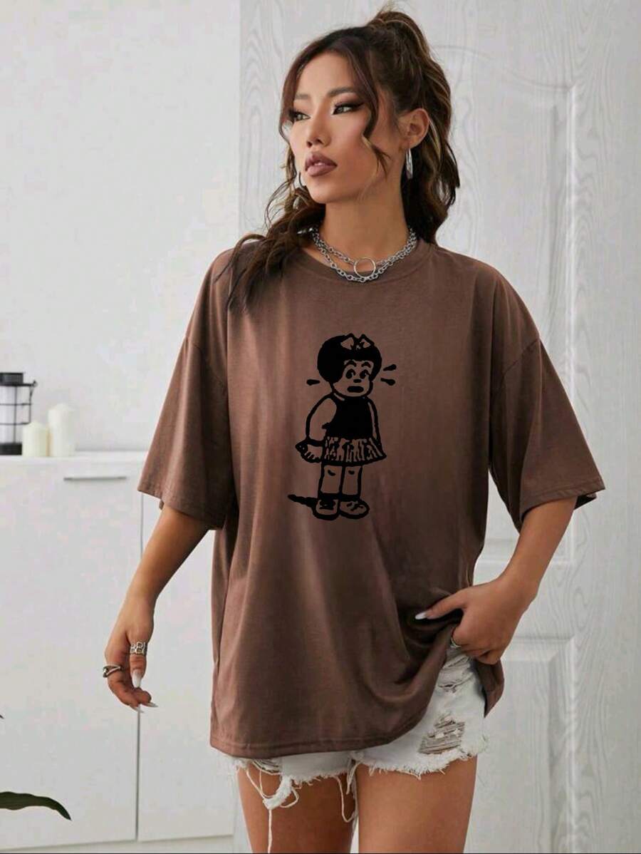 Plus Size T-Shirts - Rỉ Nâu - Xem 1
