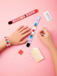 3入組diy鑽石繪畫手鏈,手工藝品,適用於節慶場合,是孩子和朋友生日和節日的理想禮物！ - 彩色 - 查看 3