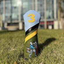 Funny Design Cover For Various Club, Golf Club Head Cover, Golf Accessories - Green - View 3