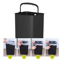 帶蓋子的垃圾桶,軟關閉,踏板,5 公升/1.3 加侖不銹鋼垃圾桶,帶可拆卸內桶,防指紋表面 - 香檳色 - 查看 7