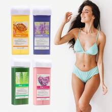 Viilife 100克玫瑰中性去毛膏紙條,方便滾輪和罐裝熱蠟 - 粉色 - 查看 7