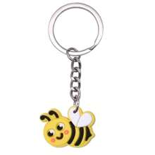 1pc/6pcs/12pcs/24pcs Cute Cartoon Bee Pendant, Bee Keychain, Creative Gift For Men And Women Car Accessories Bag Charm School Goth Y2k