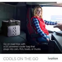 Ivation Electric Cooler Bag, 18 L Portable Thermoelectric 12 Volt Cooler With Shoulder Strap - Hit The Road & Beat The Heat With The Ivation Portable Electric Cooler Bag! Spacious Capacity Holds Cans, Bottles, Food & Other Perishables For Icy Enjoyment Anywhere - 黑色 - 查看 8