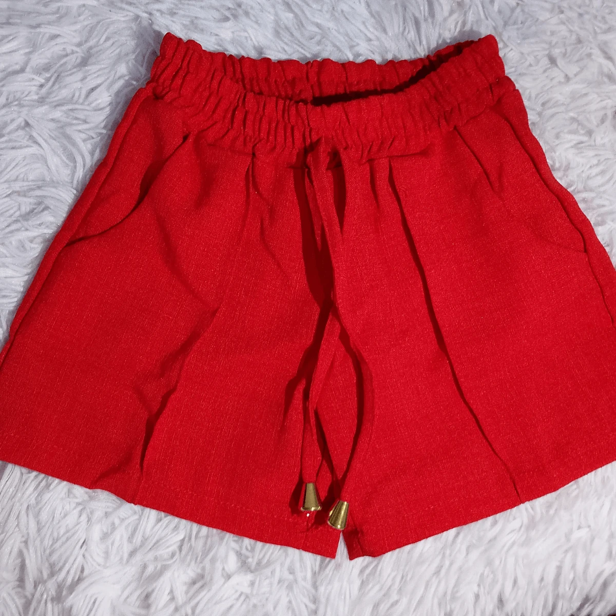 Young Girls Shorts - 紅色 - 查看 1