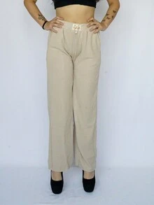 pantalón holgado mujer/ pantalón casual / outfit pantalón holgado - Negro - Ver 1