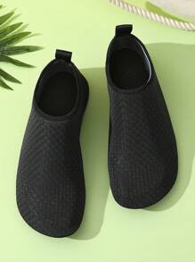 女士黑色速干水鞋，沙灘鞋，水上鞋，游泳鞋，防滑水襪，透氣跑步鞋，瑜伽鞋，室內裸足鞋 - 黑色 - 查看 1