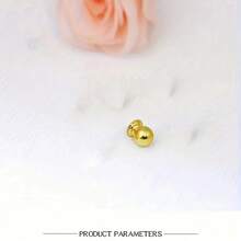 1把實心鋅合金衣櫥門把手,銅色圓形把手,設計用於櫥櫃和抽屜,通用家具拉手 - 銅色 - 查看 7