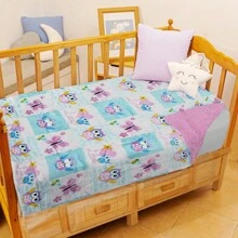 Cobertor Cunero con Borrega para Bebé 90 cm x 120 cm , Extra Suave y Calientito. - Rosa vieja - Ver 1