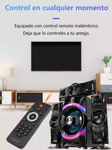 Bocinas de bluetooth,Sistema estéreo Bluetooth para el hogar, transmisión inalámbrica, MP3, USB, Entrada de Audio, Radio FM, 60 W, Sistema de Sonido Micro música,Festival de música,Navidad, Nochebuena, Halloween, vuelta al cole y temporada de graduaciones, temporada de bodas, Año Nuevo, San Valentín y otras ocasiones festivas.DM-L1 - Tipo de Enchufe A USA (110-127V) - Ver 6