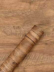 1 Roll Contact Paper Wood Wallpaper Distressed Wood Grain Contact Paper Rustic Wood Peel And Stick Wallpaper Waterproof Self Adhesive Wallpaper Removable Wood Look Wallpaper Roll Brown