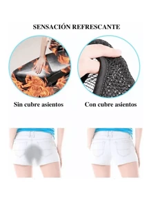 Malla Funda Cubre Asiento Motocicleta Termica Universal Moto - Negro - Ver 6