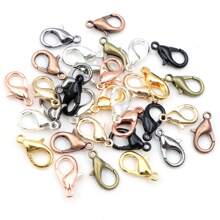 50pcs Small Alloy Lobster Clasp Hooks Connector For Necklace Bracelet Chain DIY Jewelry Making Accessories
