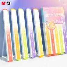 chenguang Văn phòng phẩm 5 -màu Bút Highlighter Bộ , Có màu sắc Giường đơn Đầu Bút đánh dấu , Làm nổi bật Bút , Hình vuông Vẽ bằng tay Bút , Trở lại Trường Văn phòng phẩm - Nhiều màu - Xem 1