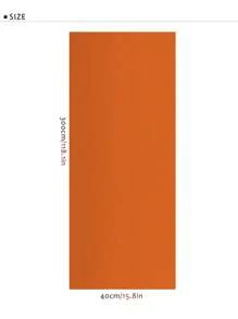 1 cuộn giấy dán tường màu đen Giấy tiếp xúc màu đen mờ Giấy dán tường bóc và dán tự dính Giấy dán tường Vinyl có thể tháo rời Trang trí cho bàn làm việc Giấy dán tường Đồ nội thất Mặt bàn - Màu Cam cháy - Xem 7