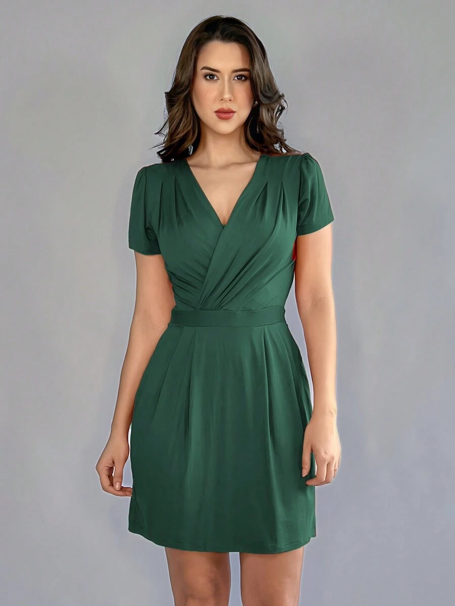 Women Dresses - Army Green - View 1