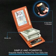 Cartera Con Protección Rfid Para Hombre - Negro - Ver 3