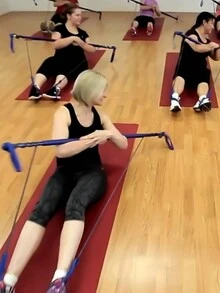 1 件多功能普拉提棒、瑜珈健身拉筋、深蹲提臀阻力棒、家用健身棒、拉繩 - 彩色 - 查看 9