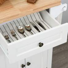 HOMCOM Storage Islands & Carts - White - View 8