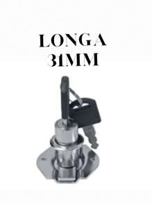Fechadura Para Gaveta, Armário, Batente e moveis em geral 22 MM e 31mm EM GERAL - CINZA+PRETO - Visão 2