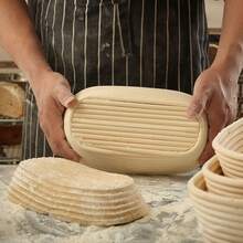 Bread  Dough Banneton Brotform Proofing Proving Baskets Fermentation Rattan Wicker Basket Country - Beige - View 4