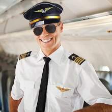 5pcs/Set Pilot Captain And Stewardess Costume Set Accessories Flight Attendant Hat With Pilot Captain Hat Sunglasses And Scarf Cosplay Dress Up Cosplay - Multicolor - View 5