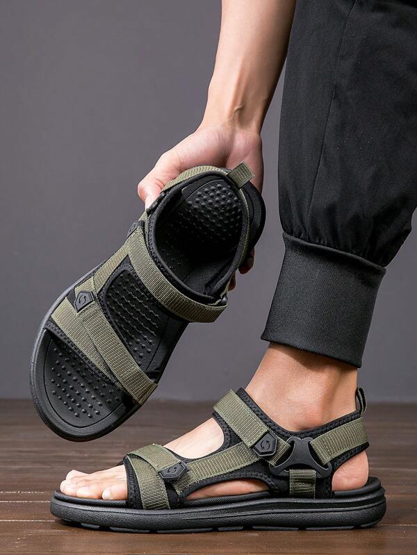Men's Fashionable Breathable Sandals Open-Toe Anti-Slip Casual Shoes For Outdoor Hiking, Trekking, Camping