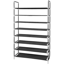 JOESTAR Shoe Rack,Storage Shelf For Shoes, Large Capacity 8 Layers Non-Woven Fabrics And Steel Shoe Rack,Boots, Entryway, Closet, Garage - Black - View 2