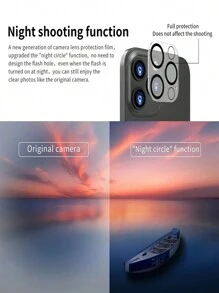 3入組9h全覆蓋相機鏡頭保護貼,適用於iphone 15 Plus 14 13 Mini 12 11 Pro Max,具備耐刮花鋼化玻璃膜 - 無色 - 查看 9