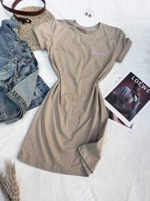Women Dresses - 米色 - 查看 2